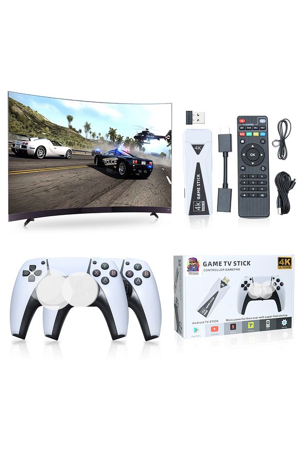 Kablosuz Çift Kol Atari Retro Oyun Game Stick 2.4g Uyumlu Y5 - 5