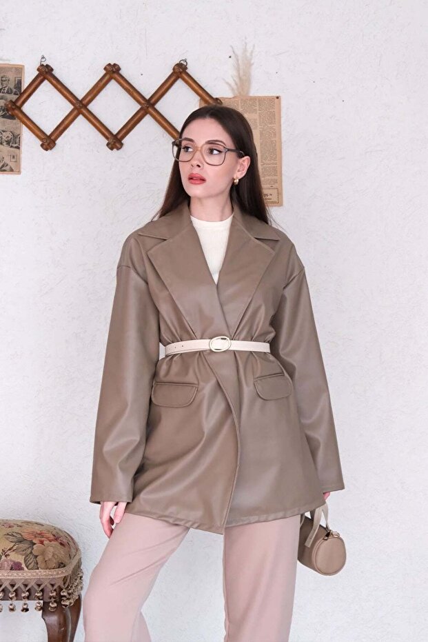 Mink Leather Jacket - 6
