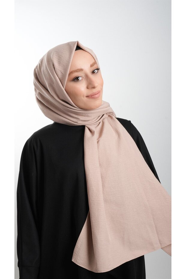 Dark Beige Plain Classic Shawl Cotton Jazz Plain 202105_44