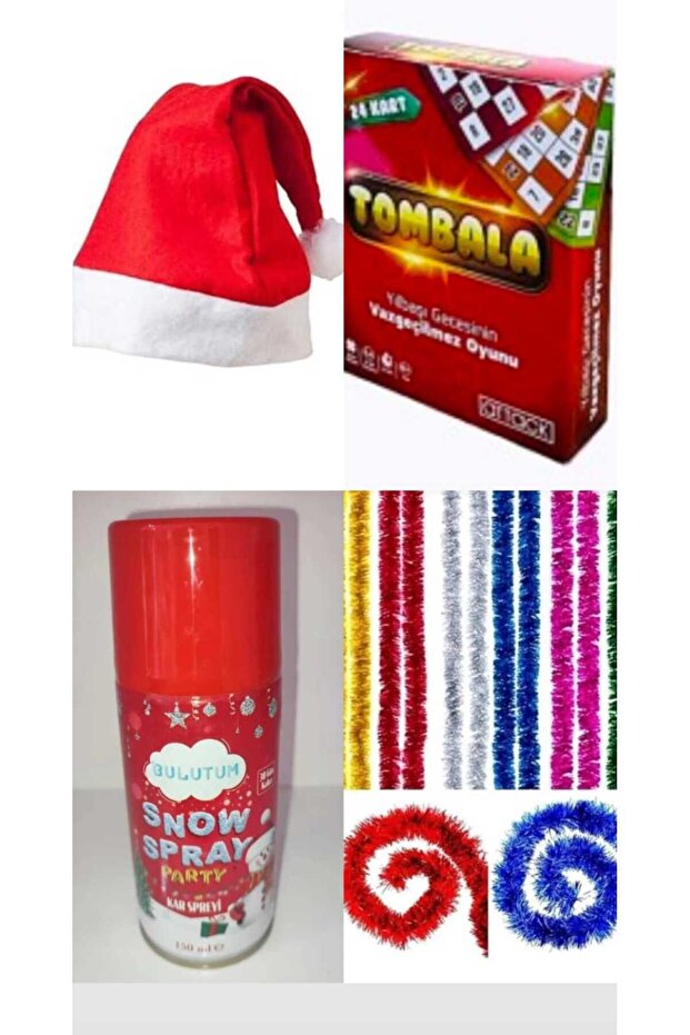 yılbaşı süsü 6 parça set