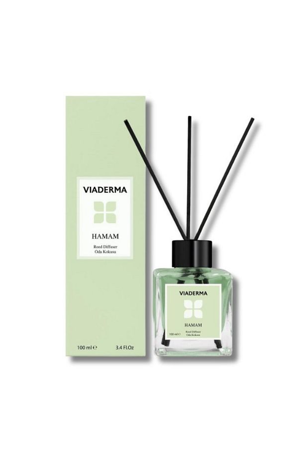 Kare Şişe Hamam Esansı Bambu Çubuklu Oda Kokusu 100 ml - 6