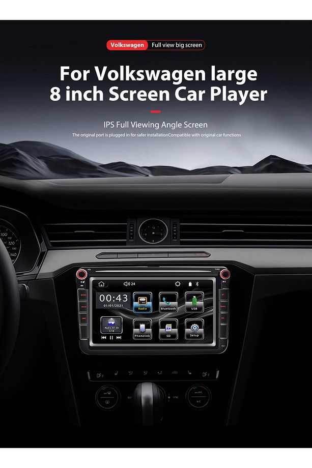 2007-2011 VW Volkswagen T5 ANDROİD MULTİMEDYA KAMERA USB GPS CARPLAYER BLUETOOTH  Uyumlu - 2