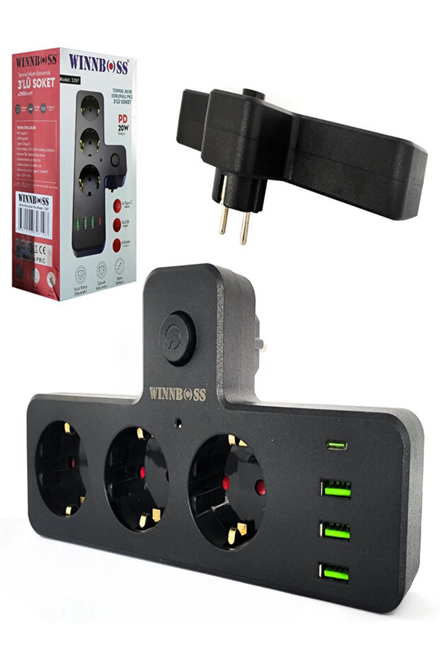 مجموعة مكونة من 3 مقابس USB للحماية الحالية