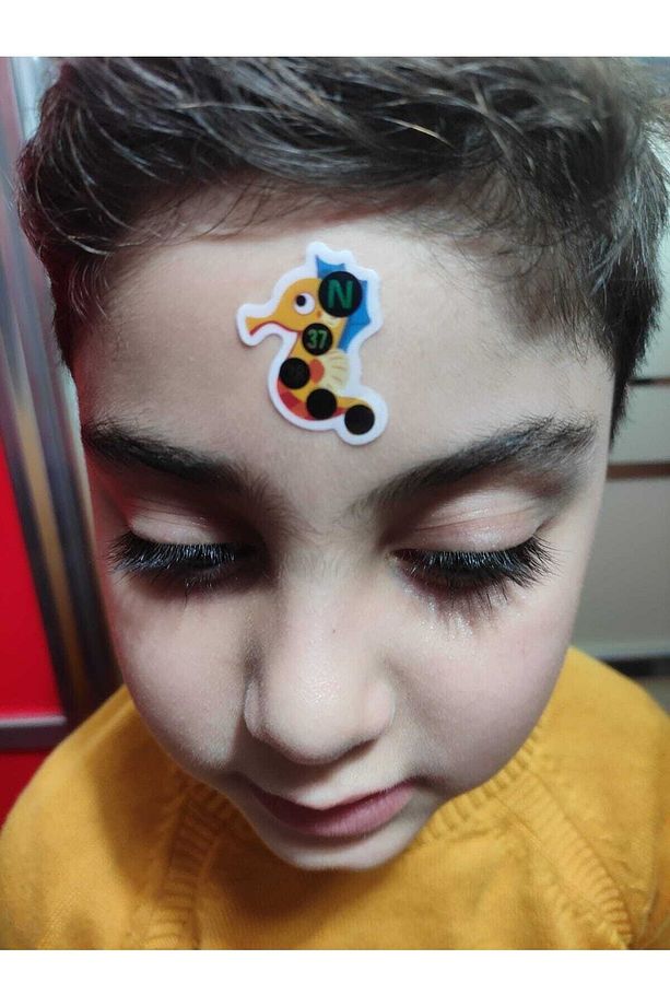 1 Adet Sticker Şeklinde Çocuk & Bebek Için Yapışkanlı Ateş Ölçer - 5
