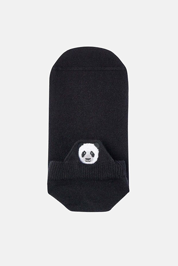 Panda Pull Çorap - Siyah - 3