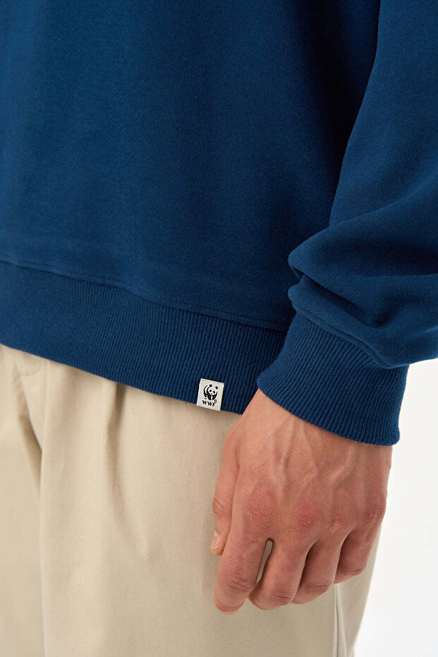 Basic SuperSoft Sweatshirt - Lacivert - 4