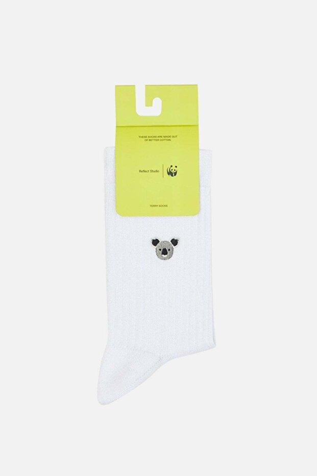 Koala Towel Socks - White - 4