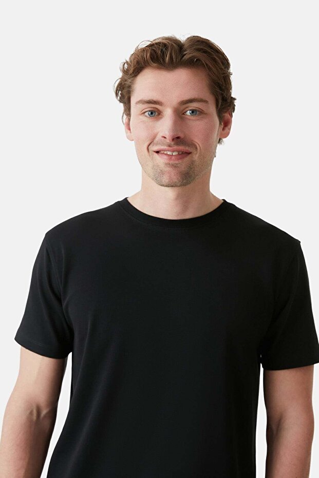 Tricou negru Basic Supreme - 4