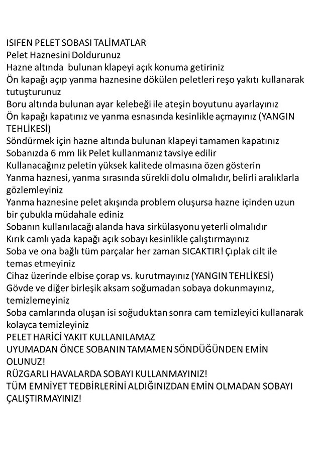 Isıfen 500 Wp Kuzineli Pelet Ve Odun Sobası - 9