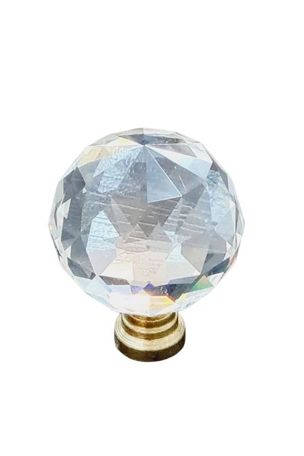 Kristal Tekli Altın Ayak 30 mm Kulp / 5 ADET - 4