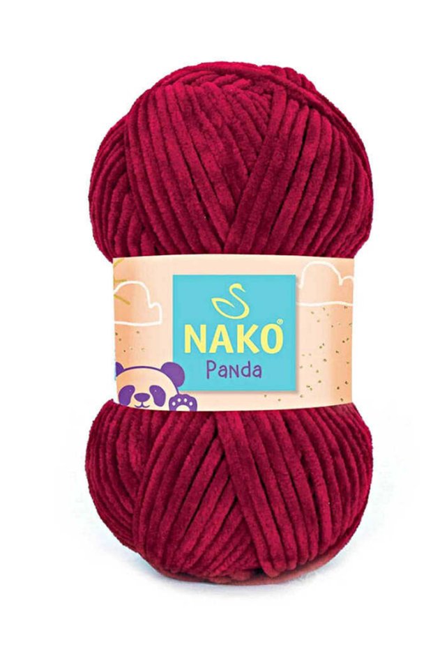 Panda Velvet Yarn 3089 Claret Red