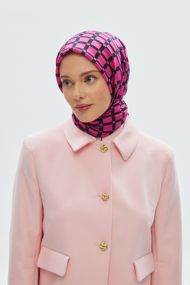 وشاح قطني ناعم (نمط مربع) - 2