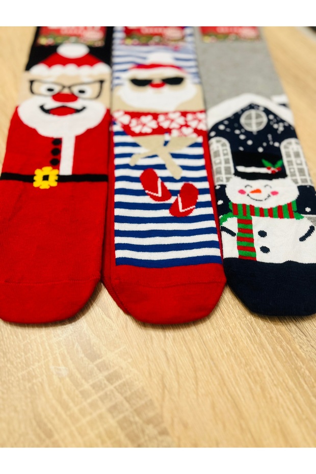 Yılbaşı 3 lü çorap seti - 3