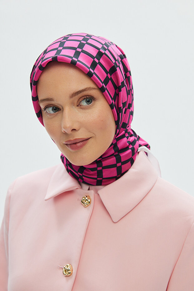 وشاح قطني ناعم (نمط مربع) - 4