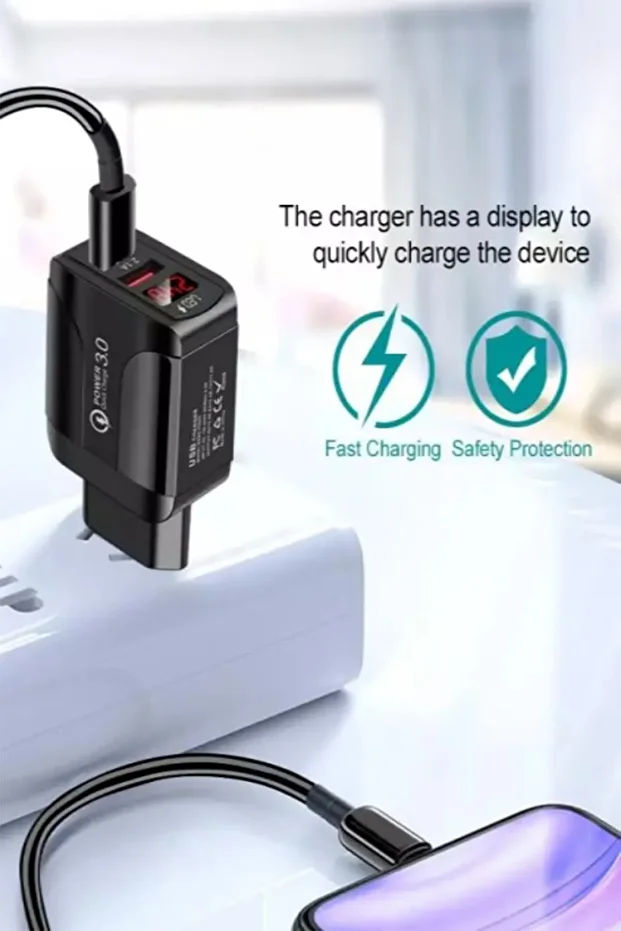 Z2 Led Göstergeli Universal Çoklu Şarj Adaptörü -2 Port - 8