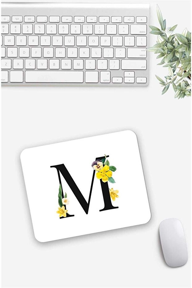 Letter M Patterned Mouse Pad - 1