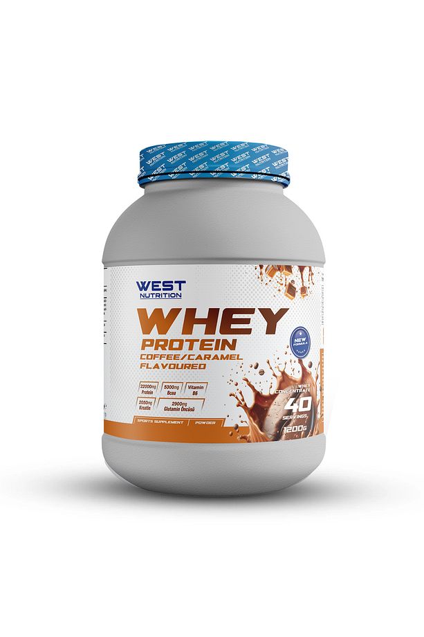 Whey Protein Tozu 1200 gr 40 Servis Kahve & Karamel Aromalı - 1