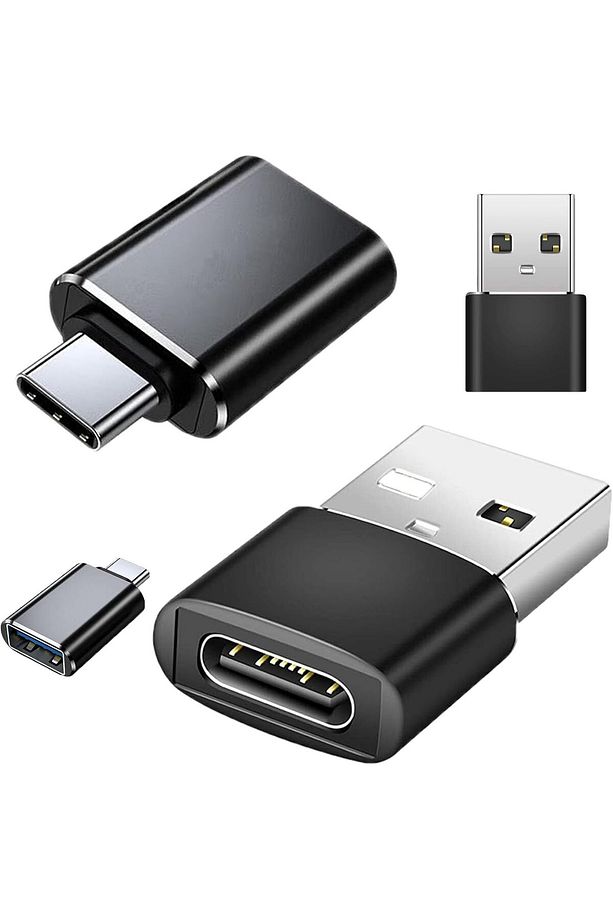 2 Adet Type-c Usb, Usb Type-c, Otg Adaptör Seti iPhone/PC/Samsung/iPad/Dizüstü Bilgisayar/vb Uyumlu - 1