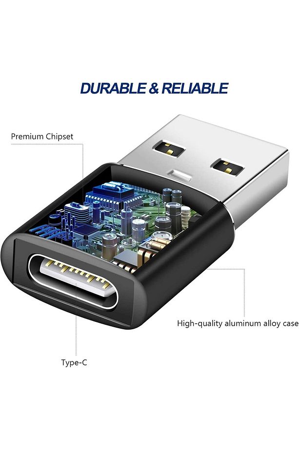2 Adet Type-c Usb, Usb Type-c, Otg Adaptör Seti iPhone/PC/Samsung/iPad/Dizüstü Bilgisayar/vb Uyumlu - 6