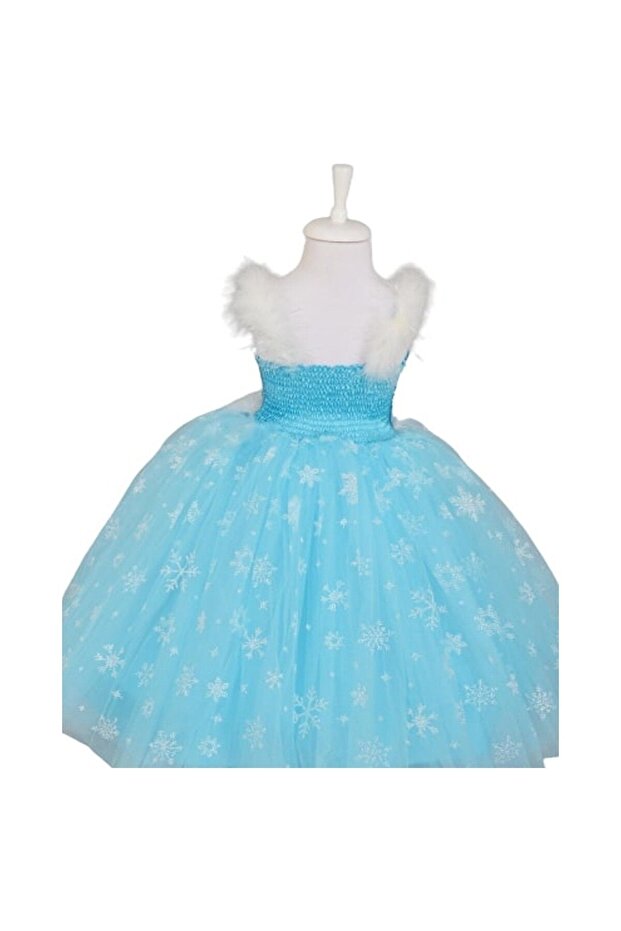 Tarlatanlı Taç - Asa - Eldiven Elsa Kostüm - 2