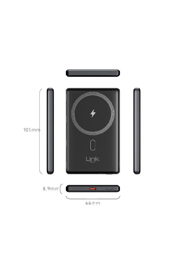 Wp15 Premium 5000 Mah 15w Kablosuz Şarj Powerbank - 4