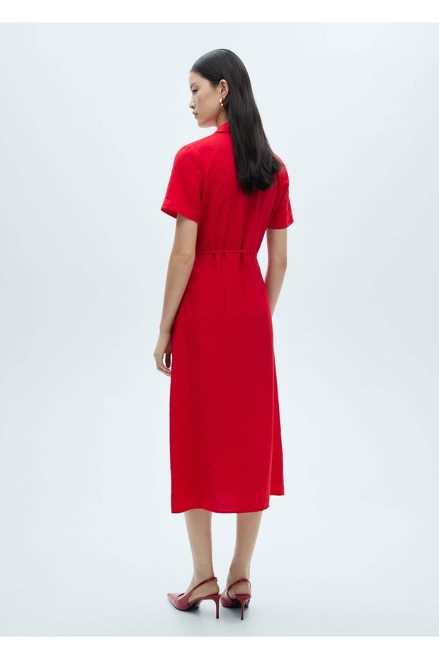 Cepli gömlek elbise - 4