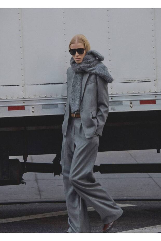 Saf yün blazer ceket - 2