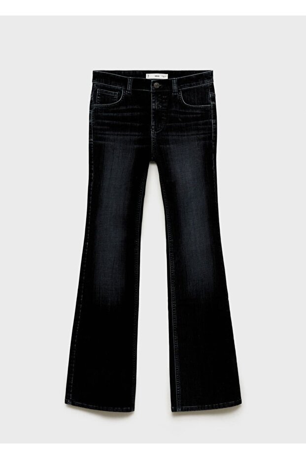 Düşük belli flare jean - 3