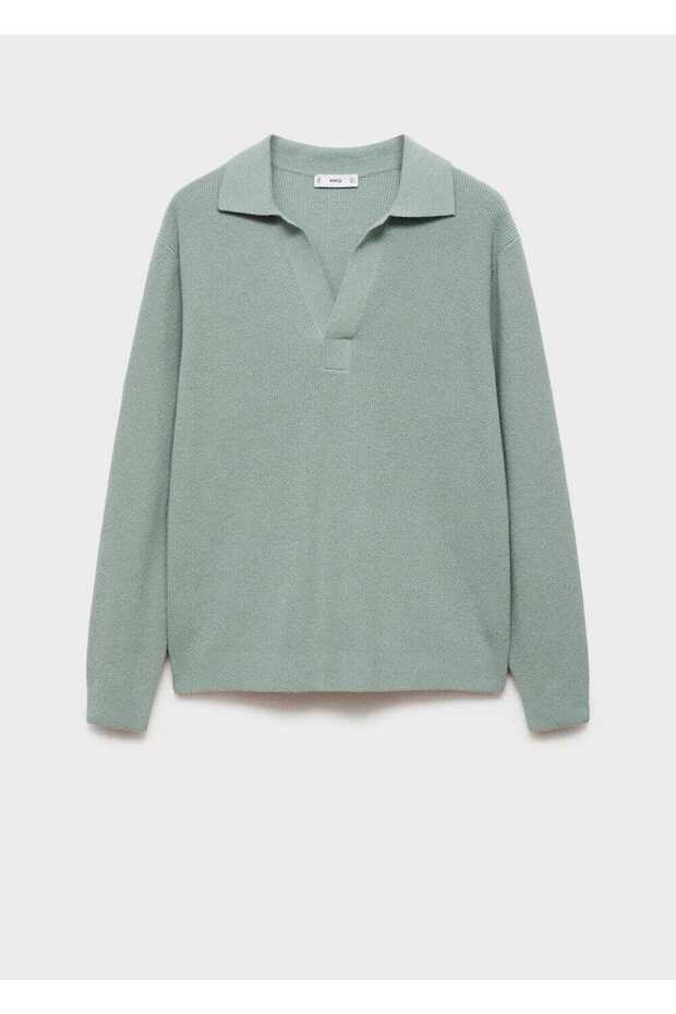 Polo-Pullover aus Wollmischung - 3