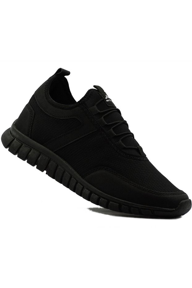 Black - Men's Laceless Comfortable Stretch Casual Shoes