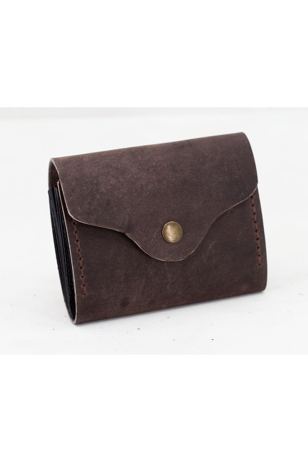 Genuine Leather Accordion Card Holder