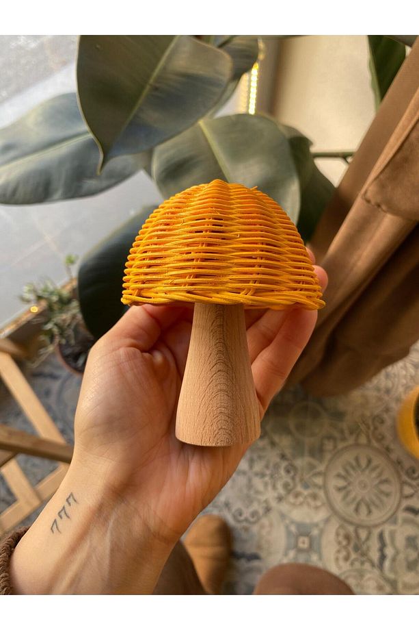 AHŞAP UYUMU  İLE RATTAN BAMBU  MANTAR - 1