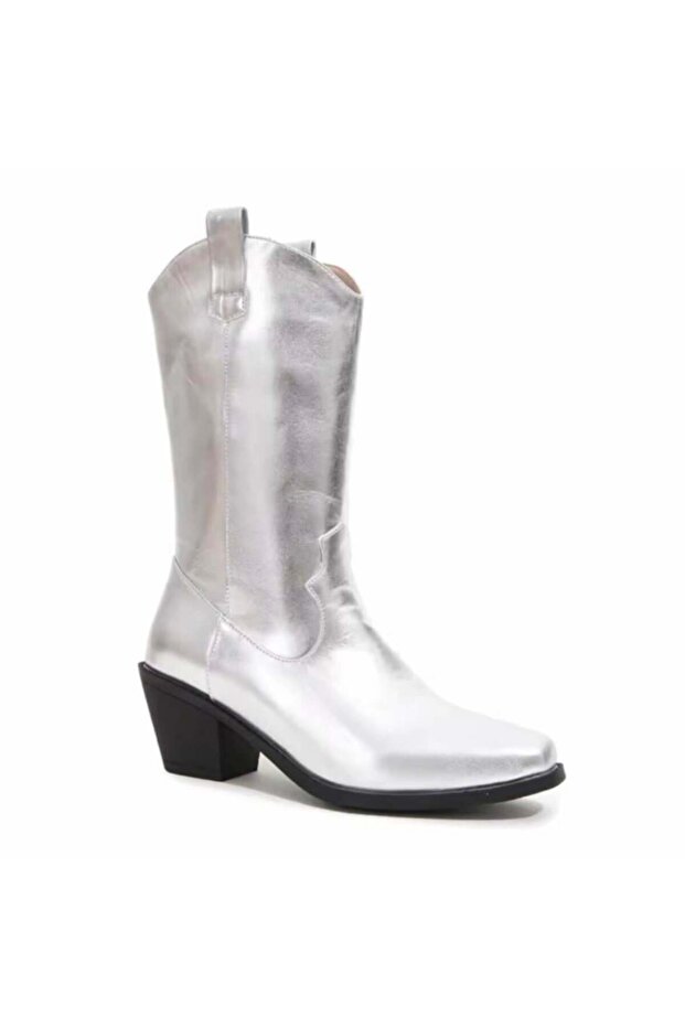 Only Kovboy Bot Gümüş - 1