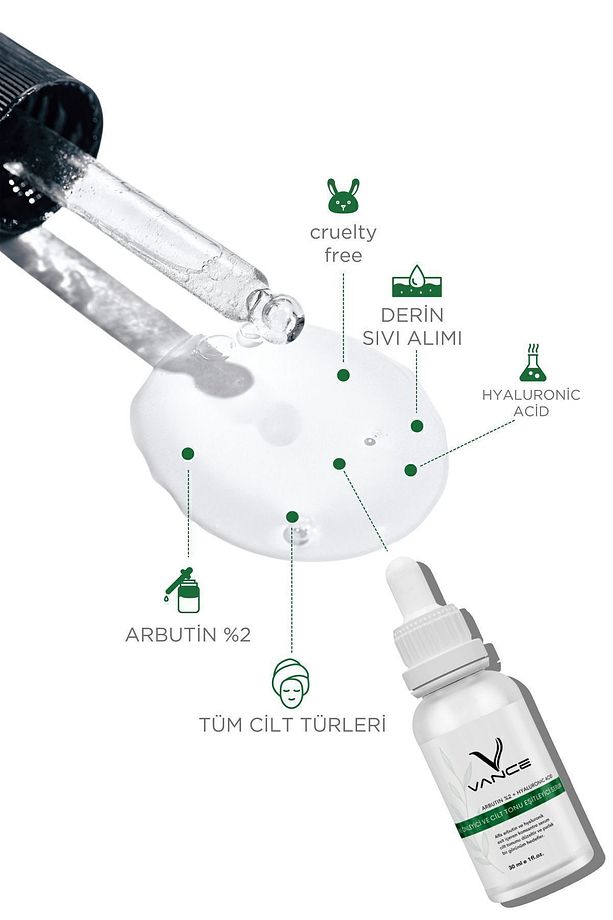 Leke Karşıtı, Cilt Tonu Eşitleyici Arbutin Serum (ARBUTİN%2 HYALURONİCACİD) - 2