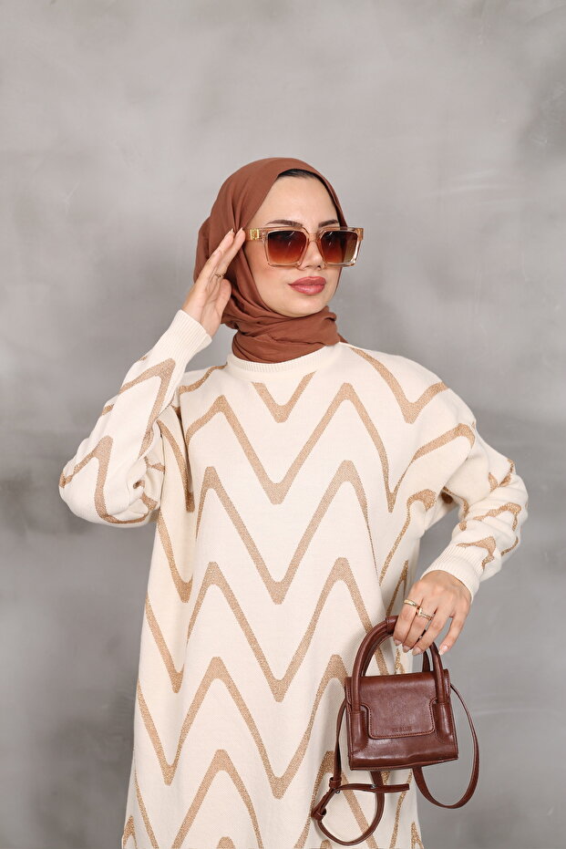 Simli Triko Tunik - 1