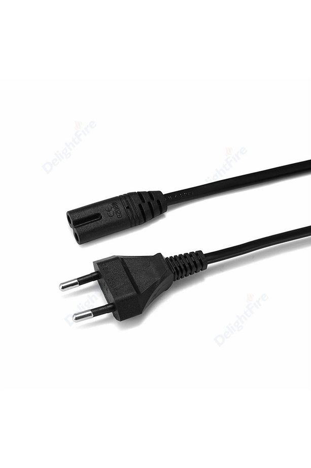 Power Güç Elektrik Kablosu C7 (ps4/ps3/ps2/teyp- Laptop Adaptör-ışıldak ) 2 Pinli 1.5 Metre Siyah - 9