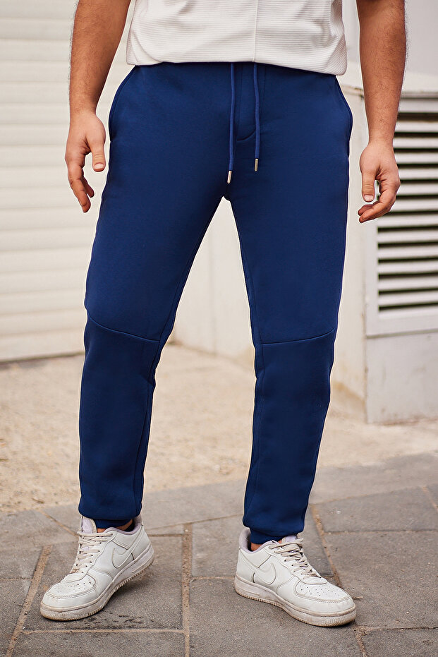 Dicke Trainingshose mit Indigo-Nähten - Regular Fit TMNAW25EA00002 - 1