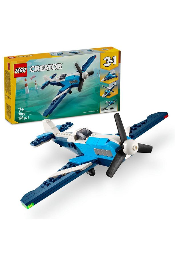 ® Creator 3’ü 1 Arada Uçak: Yarış Uçağı 31160 - 7+ Yaratıcı Oyuncak Yapım Seti (178 Parça) - 1