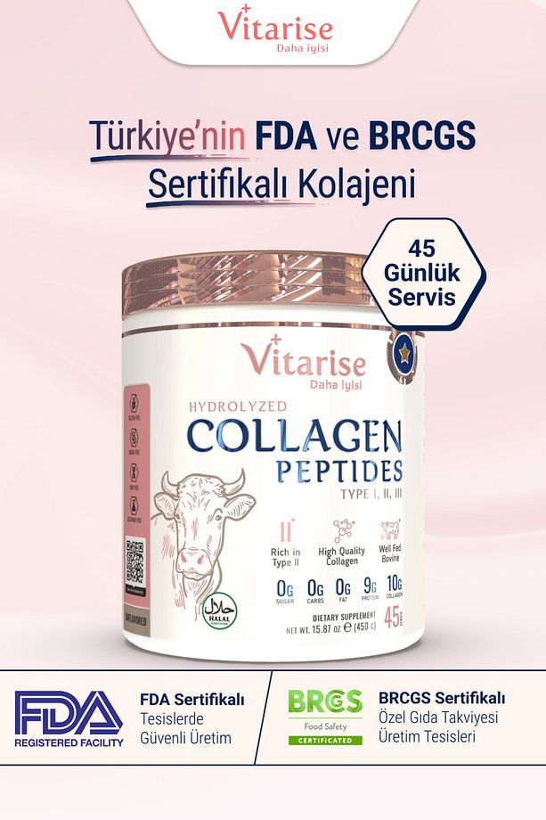 İçimi Kolay Tatsız Ve Kokusuz Hidrolize Kolajen (TİP 1-2-3) Toz Gıda Takviyesi - 3