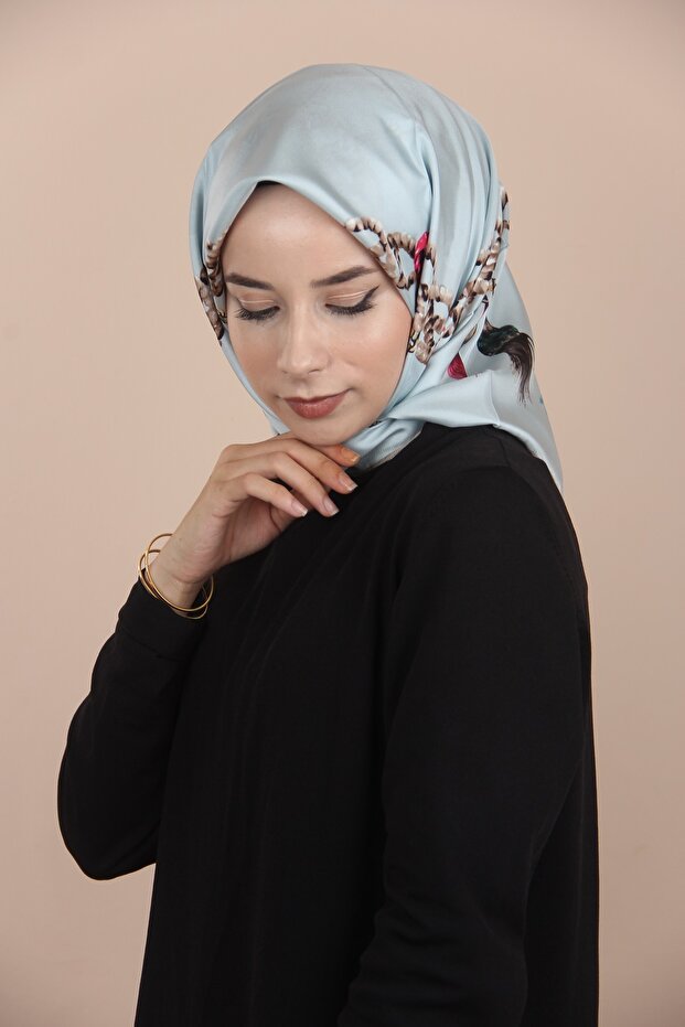 15 Sima İthal Twil İpek Eşarp - 5