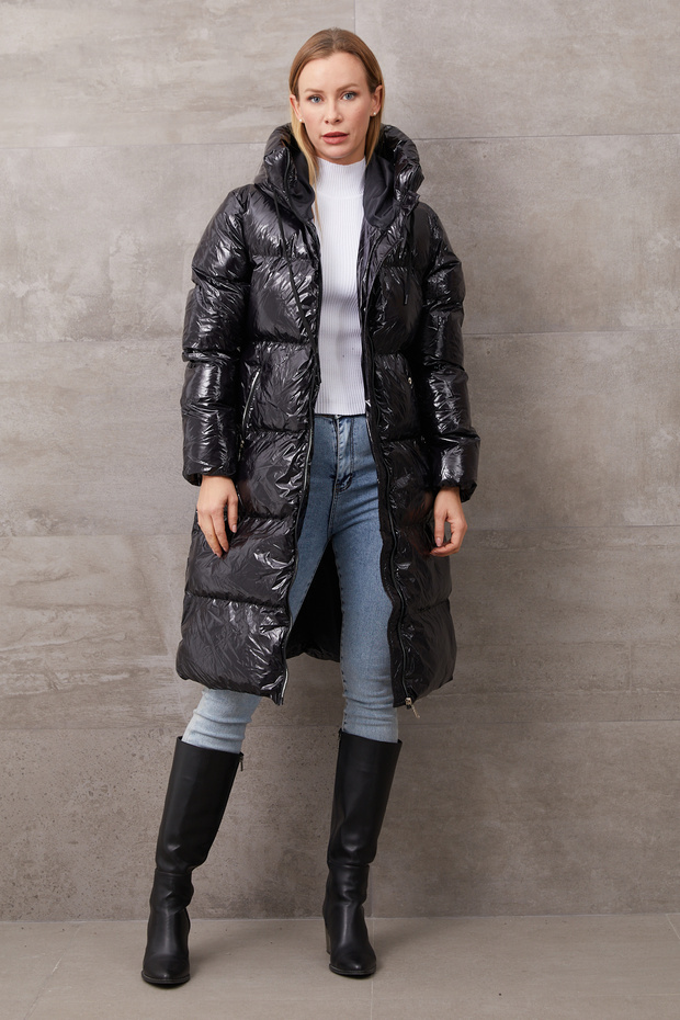 Shiny Puffer Jacket - 4