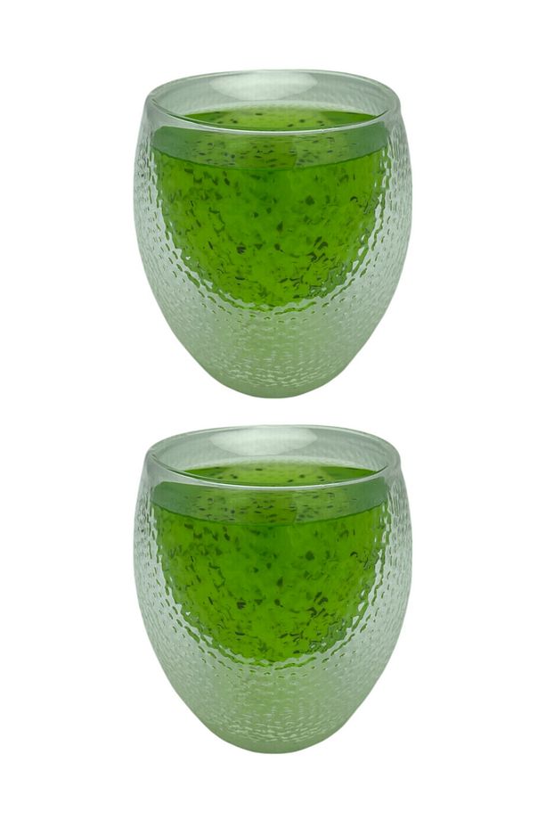 Çift Cidarlı Buzlu Kahve,Latte,Çay Bardağı Seti -250 ML Cam Kupa Seti 2 Adet 2220 - 2