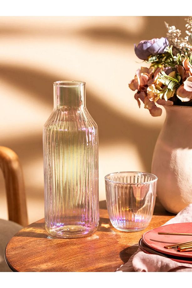 LCW Renksiz Ahşap Kapaklı Cam Sürahi 1000 Ml - 2