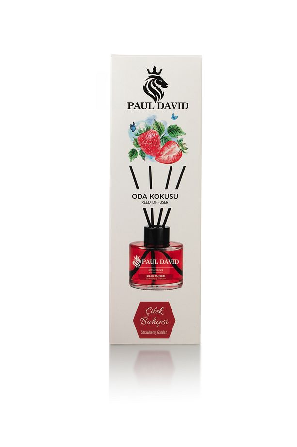 Çilek Bahçesi Yüksek Koku Yayılımlı Dekoratif Bambu Çubuklu Oda Kokusu 145 ml - 3