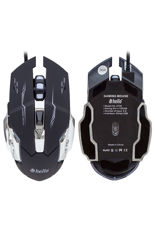Metal Kasa Rgb Led Işıklı Oyuncu Klavye Mouse Seti Usb Girişli Kablolu Gaming Keyboard-mouse - 6