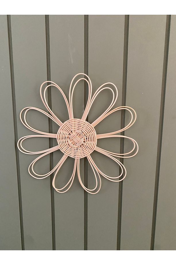 Bohem Rattan bambu hasır duvar süsü / duvar sepeti / duvar tabağı / İskandinav duvar süsü - 6
