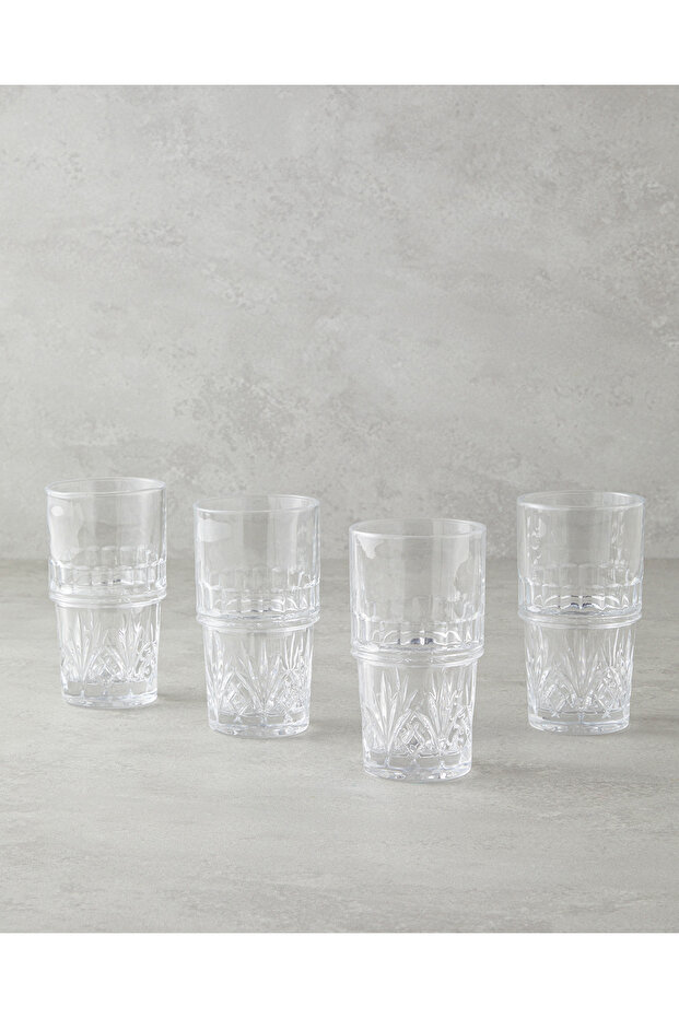 Cosmic Cam 4'lü Bardak 310 ml Şeffaf - 3