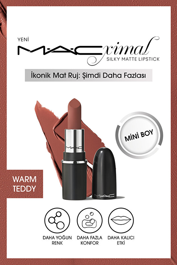 MACximal Mini Mac Silky Matte Lipstick - Warm Teddy 1.8g - 1