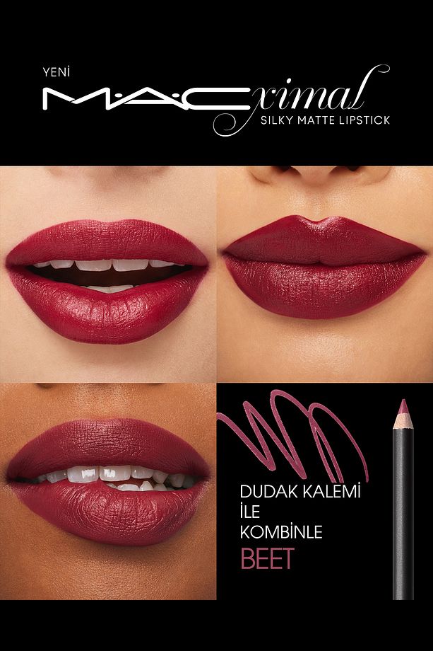 M·a·cxımal Silky Matte Lipstick Nemlendirme Etkili Yoğun Renk Sağlayan Ruj - D For Danger - 5