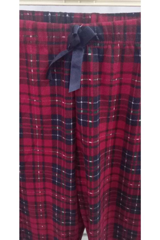 Süet Tek Alt Pijama - 3